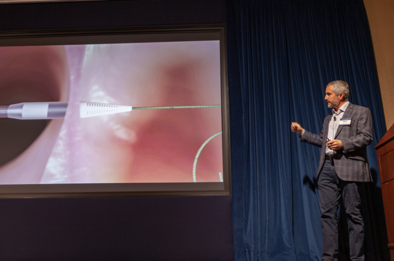 CEO Adam Berman presents Alleviant Medical's novel, no-implant shunt therapy